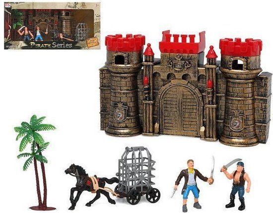 Bigbuy Fun Playset Kasteel Piraat - 6 Stuks