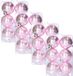 Cosy & Trendy Cirkel Motief Kerstballen - 24x - Roze - Dia 6 cm - Kunststof