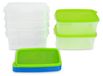 Omgoods - Set de 6 boîtes de rangement pour congélateur, 0,75 L avec couvercle