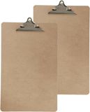 Merkloos / Sans marque Clipboard/klembord/memobord - 2x - voor documenten/tekeningen - hardboard - A3 formaat - met stevige klem