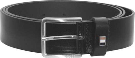 HUGO BOSS B Icon Broekriem Heren Zwart Leer 85 cm