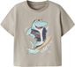 NAME IT Jongens T-shirt Chateau Gray Katoen/Elastaan - Maat 92