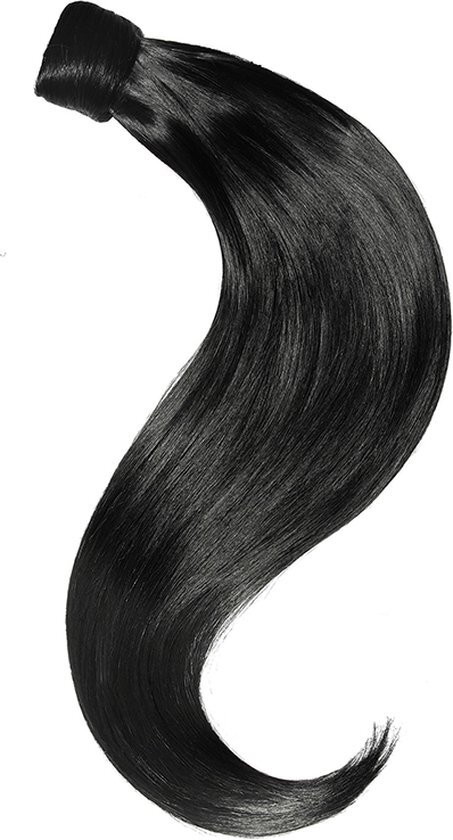 Balmain Catwalk Ponytail 55 cm. steil, MemoryÂ®hair, kleur DUBAI intens donkerbruin, bijna zwart