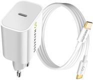 Mayaxess, 20W Netlader voor Google Pixel 10 + USB-C Kabel 1m, Wit