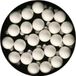 Othmar Decorations mini kerstballen - 48x st - wit - glas - 2,5 cm