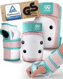 99FLIPS Kniebeschermer Set - 6 stuks - Bescherming Kinderen Knee en Elbow Bescherming - Skaten Protection Beschermset - Maat XS - CANDY PINK