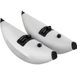 Latios Kajak Outrigger Stabilisator - Set van 2 drijvers - Verstelbare lengte 2,1–2,4 m - Drijvers 36 cm breed - PVC - Wit/Zwart