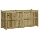 VidaXL Plantenbak 150x50x70 cm Grenenhout