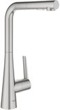 GROHE Zedra Keukenmengkraan Dual Spray Supersteel