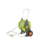 Amazon Basics Haspelwagen met tuinslang, 30 m, groen/grijs