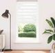 Maison Exclusive - Dubbele rolgordijn, blanc, 100x230 cm, largeur du tissu 95,9 cm, polyester