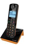 Alcatel S280 Duo téléphone DECT avec identification de l'appelant - Noir/Orange