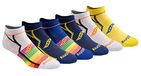 Saucony Bolt Performance Comfort Fit Onzichtbare sokken voor heren, Verschillende heldere kleuren (6 paar)