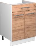 Vicco Fame-Line Onderkast Goudkleurig Eiken/Wit 60 cm