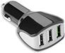Celly Autolader 3x USB-A - Zwart