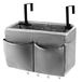 Frjjthchy Naast Storage Organizer 5 Zakken met 4 Haken Opknoping Opbergtas voor Hoofdborden/Stapelbed (Grijs)
