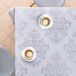 Goodivery Nappe damas arabesque gris et argent - rectangulaire 250 x 140 cm