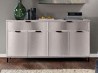 Buffet ASTERICO 4 portes 2 tiroirs crème