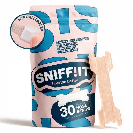 Sniffit® Neusstrips - 30 stuks - Anti-snurk strips - Beter ademen
