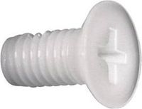 TOOLCRAFT Vis à tête fraisée M6 60 mm Phillips DIN 965 Plastique, Polyamide 10 pièce(s)