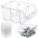 bouteille 10x boîte de tri boîte de rangement boîte empilable caisse empilable d'atelier transparente 11,5 x 8,5 x 6 cm