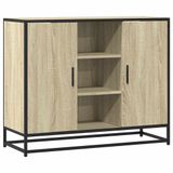 VidaXL Dressoir Sonoma-eikenhout, 92x35x76 cm