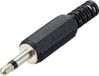 Tru Components TC-10336016 Jackplug 3.5 mm Stekker, recht Aantal polen: 2 Mono Zwart 1 stuk(s)