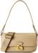 Coccinelle Leren schoudertas handtas C-Me Handbag Grained Leather Sandshell beige