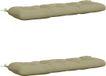 vidaXL - 2-delig - Kussen - VIANEN - 100% - Polyester - Lichtgroen