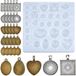 Ibenzoa® Set complète de coulée de bijoux en résine époxy avec 30 pendentifs lunette sans nickel et moules en silicone