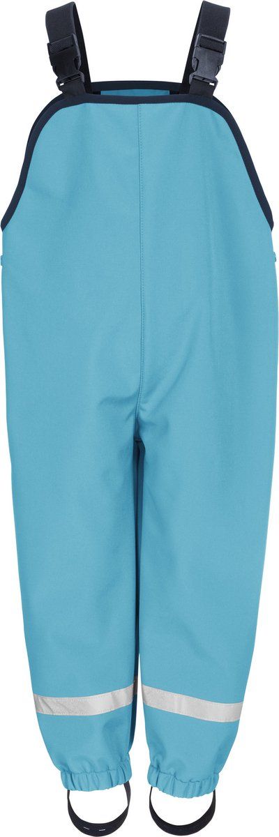 Playshoes Softshell broek met bretels - Aquablauw - maat 86cm