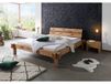 JANGALI Lit 200x200 poutre de chêne Lombard naturel huilé # 723