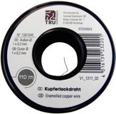 TRU COMPONENTS Koperdraad gelakt Buitendiameter (incl. isolatielak): 0.80 mm 9 m