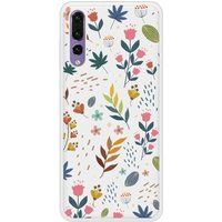 P20 Pro Fleurs colorées Bedrukt siliconen hoesje