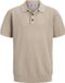 JACK&JONES JJJESS KNIT POLO SS JNR Garçon Polo Coton Polyester Sable 164