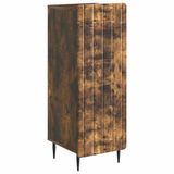 vidaXL Dressoir Gerookt eiken 34,5 x 33 x 92 cm Bewerkt hout