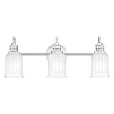 Quoizel LED Badkamerarmatuur Swell | 3W 3000K 300Lm 830 | IP44 | Dimbaar | Polished Chrome