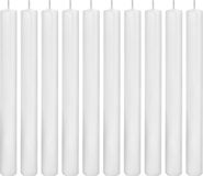 Trend Candles Dinerkaarsen wit - 10 stuks - 25 cm - 14 branduren - Geurloos