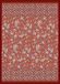 Bassetti Vicenza Plaid 100% katoen rood R1 240x250 cm