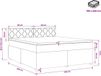 vidaXL Boxspringbed met matras en hoofdeinde Blauw 180 x 200 cm Stof