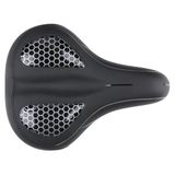 Dunlop Fietszadel Gel Comfort – zadel voor elektrische en stadsfietsen – brede gelzones – 26 × 21 × 11 cm – zwart