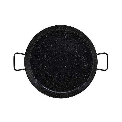 Metaltex 7398220000 Paella-pan, geëmailleerd staal, zwart