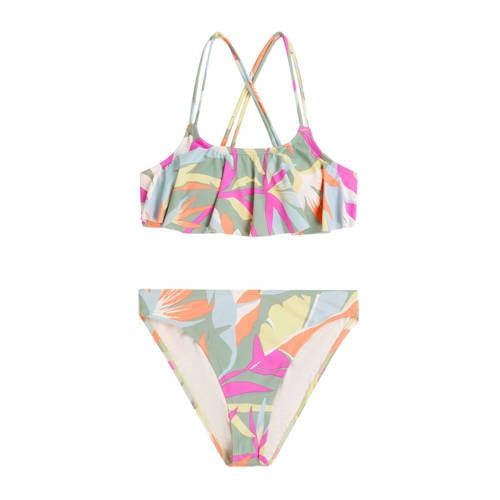 O'Neill crop bikini Tropics groen/multi