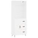 vidaXL Hoge kast, wit, 69,5 x 34 x 180 cm, houtvezel