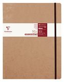Clairefontaine 79446C Nomaddict (ex Age Bag) Genaaid Notitieboek Elastiek My.Essential Bruin - B5 19x25 cm - 192 Pagina's Genummerd Gelijnd - Ivoorkleurig Papier 90 g - Omslag Glanskarton Lederkorrel