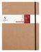Clairefontaine 79446C Nomaddict (ex Age Bag) Genaaid Notitieboek Elastiek My.Essential Bruin - B5 19x25 cm - 192 Pagina's Genummerd Gelijnd - Ivoorkleurig Papier 90 g - Omslag Glanskarton Lederkorrel