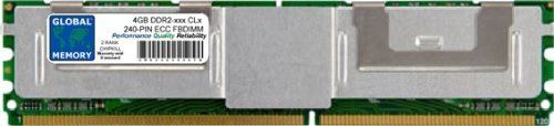 GLOBAL MEMORY 4 GB DDR2 533/667/800 MHz 240-PIN ECC Volledig gebufferde DIMM (FBDIMM) Memory Ram voor servers/werkstations/moederborden (2 Rank Chipkill)