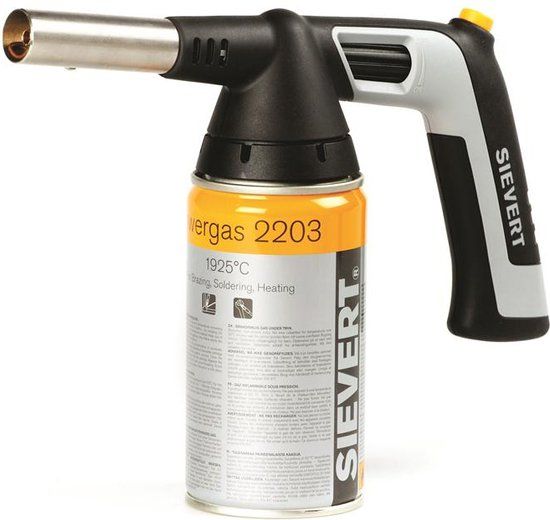 Sievert 2282 HandyJet Gasbrander - met piëzo-ontsteking - incl. 2 gaspatronen