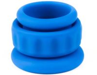 LoveToy Pinnacle Pro Twin Flex Stretcher Cockring Blauw
