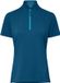 Dames VAUDE Adlux HZ Shirt Dames Shore Blue XL Korte mouw Korte rits Normaal